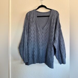 Blue/Gray Knit Sweater